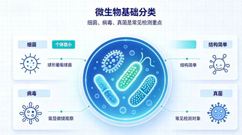 微生物检测基础知识及常见消毒灭菌方式，一次性讲透！